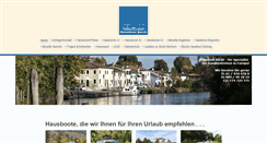 Desktop Screenshot of hausboot-boeckl.com