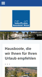 Mobile Screenshot of hausboot-boeckl.com